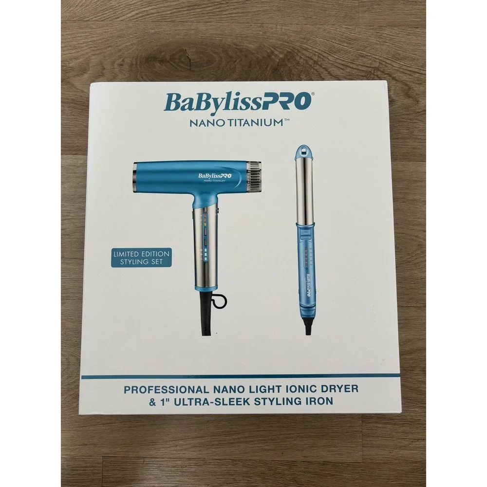 BaBylissPRO Nano Titanium Styling Set Ionic Dryer & 1